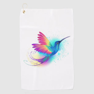 Serviette De Golf Exotic Rainbow Hummingbird