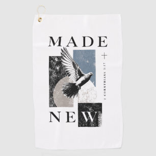 Serviette De Golf Fait Nouveau 2 Corinthiens 5:17 Baptême Dove Bruta