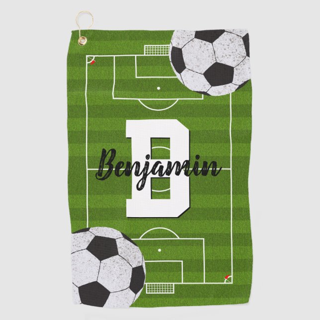 Serviette De Golf Fans européens de football (Devant)