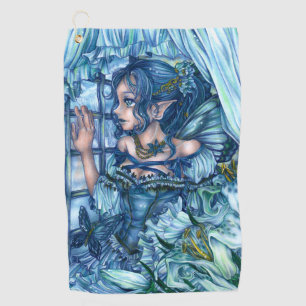 Serviette De Golf Fée de givre vue d'un hiver saphir