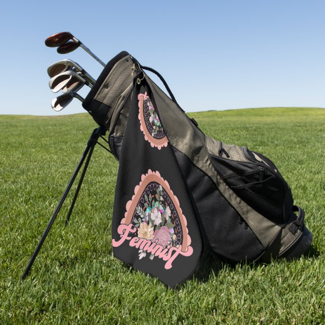 Serviette de golf féministe (Vert)