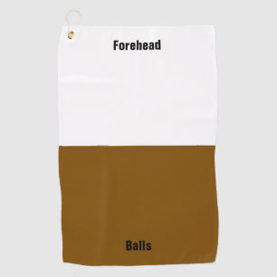 Serviette De Golf Fête de Célibataires Golf Balle sur le Front Blagu