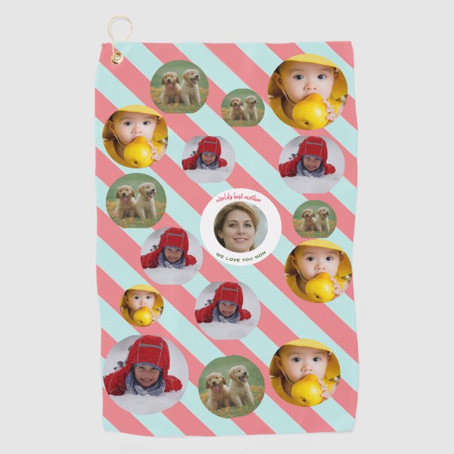 Serviette De Golf Fête de Noël 🎄 photo personnalisée (Devant)