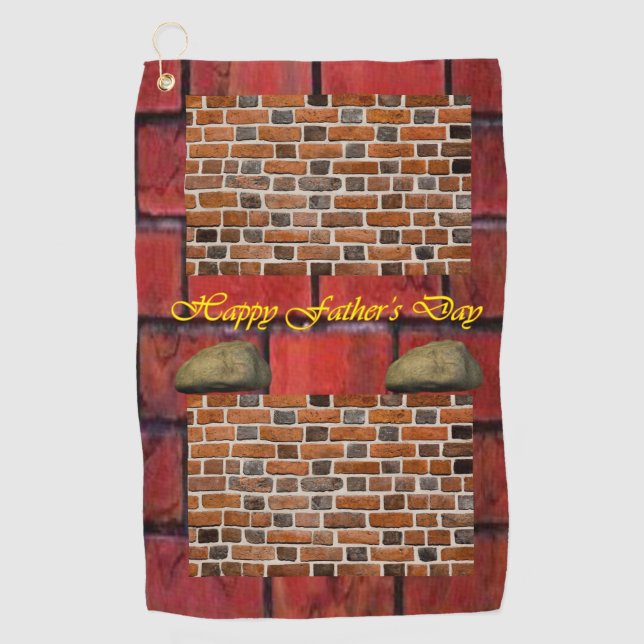 Serviette de golf fête des pères (Devant)