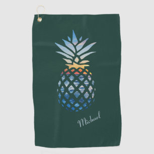 Serviette De Golf Fête des pères d'ananas Sunset Beach Custom