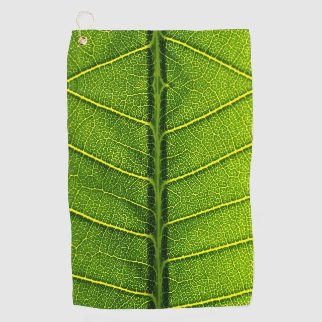 Serviette De Golf Feuille verte (Devant)