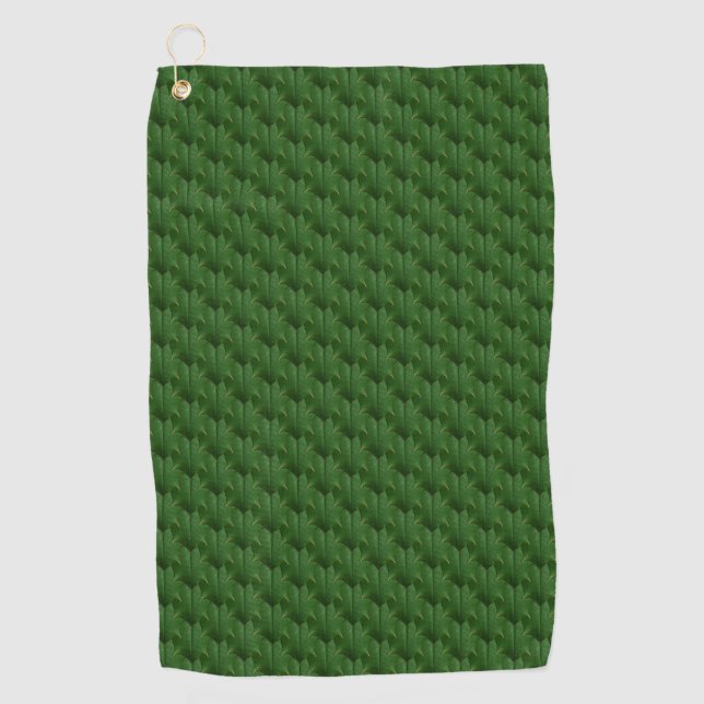 Serviette De Golf Feuille verte Holly (Devant)