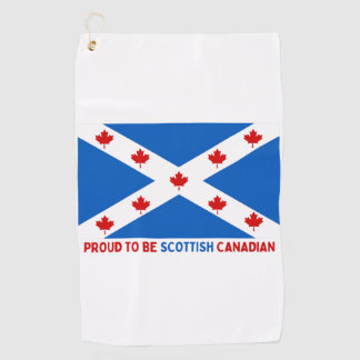 SERVIETTE DE GOLF FIER D'ÊTRE CANADIEN ÉCOSSE !