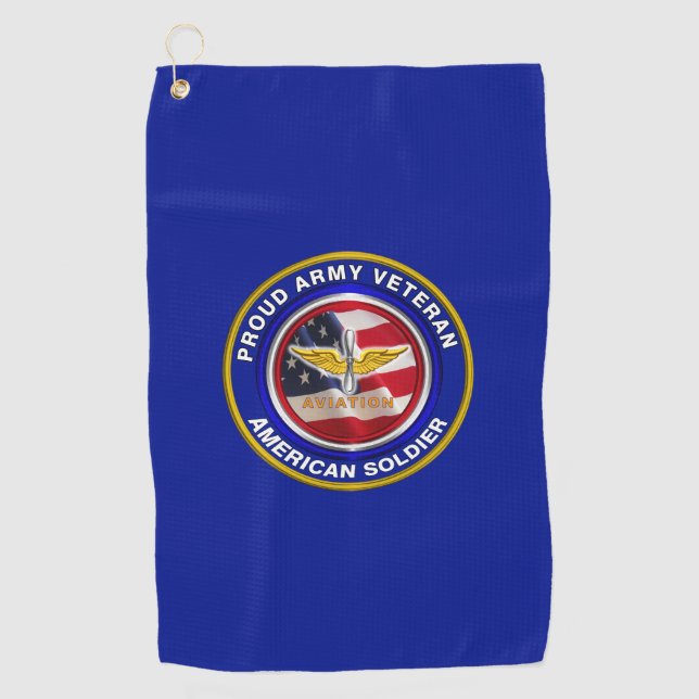 Serviette De Golf Fiers soldats de l'armée de terre (Devant)