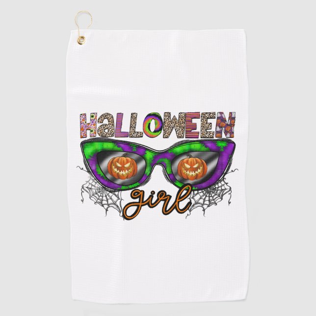 Serviette De Golf Fille Halloween (Devant)