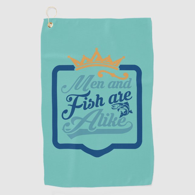 Serviette De Golf Fisher Art Men And Fish Are A Like (Devant)
