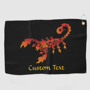 Serviette de golf Flames Scorpion