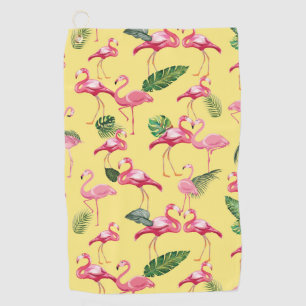 Serviette De Golf Flamingos Love Pattern 3