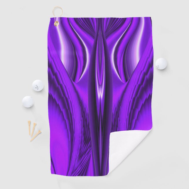 Serviette De Golf Fleur violet Rainbow Dreams Angel Wings (En situation)
