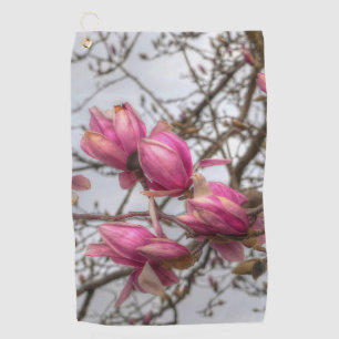Serviette De Golf Fleurs d'arbre de tulipe