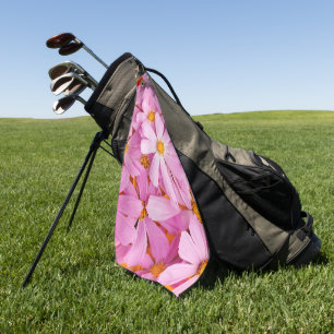 Serviette De Golf Fleurs roses
