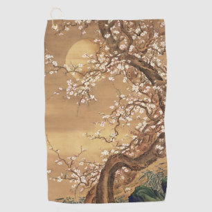 Serviette De Golf Fleurs vintages de prunes japonaises au clair de l