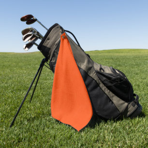 Serviette De Golf Fond orange texturé calme et simple
