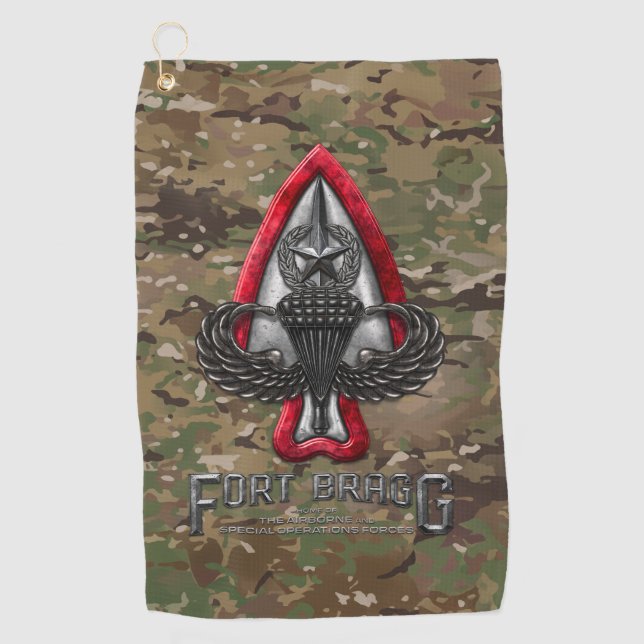Serviette De Golf Fort Bragg Camo (Devant)