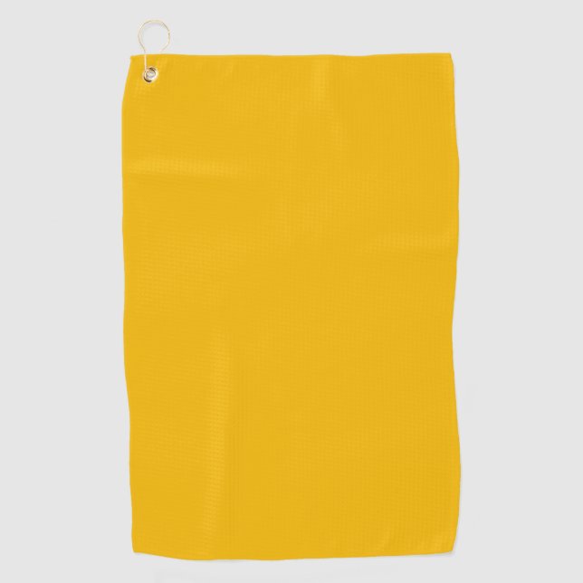 Serviette De Golf Frénésie jaune chaud uni (Devant)