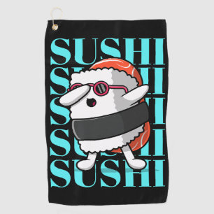 Serviette De Golf Fun Kawaii Sushi Dab