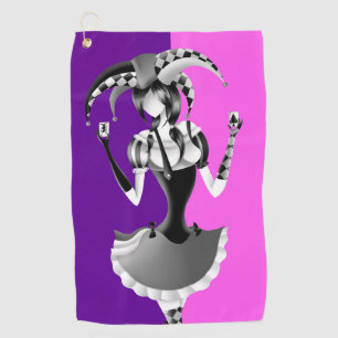 Serviette De Golf Fun Poker Jester