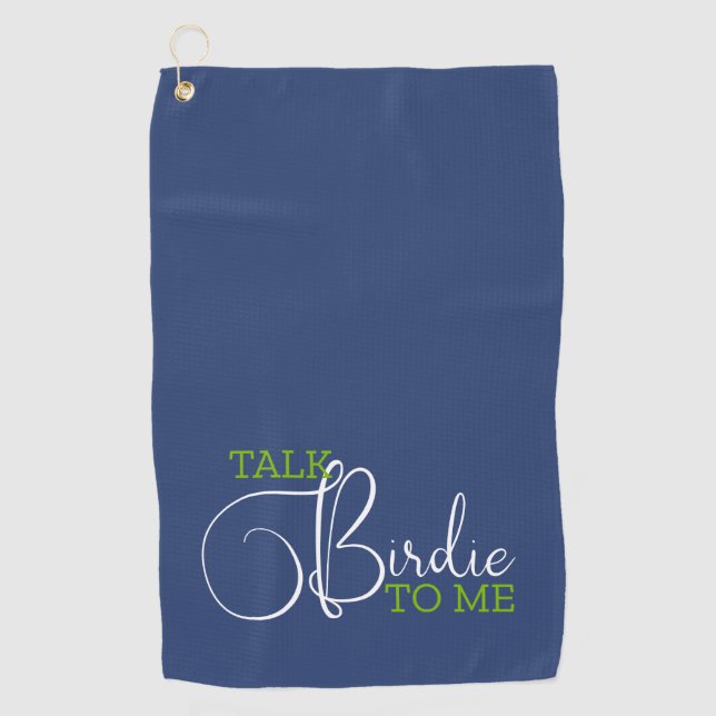 Serviette De Golf Funny Blue Green Golf Joke (Devant)