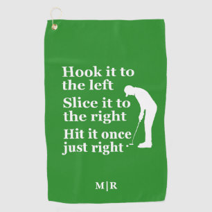 Serviette De Golf Funny Golf Thème Citation Hochez-le, découpez-le, 