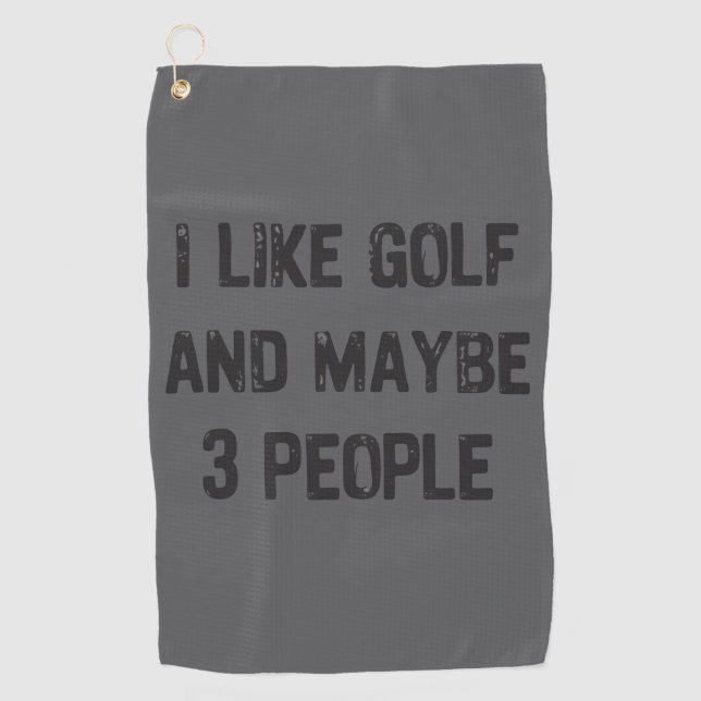 Serviette De Golf Funny Golfing Sarcastic Sayings Golf  (Devant)