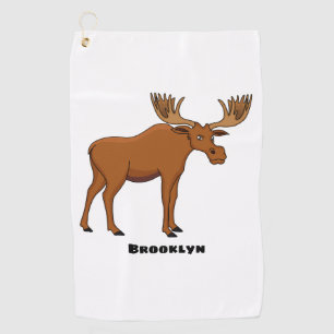 Serviette De Golf Funny moose