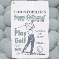 Funny Retraite Golfer Thème Retro Golf