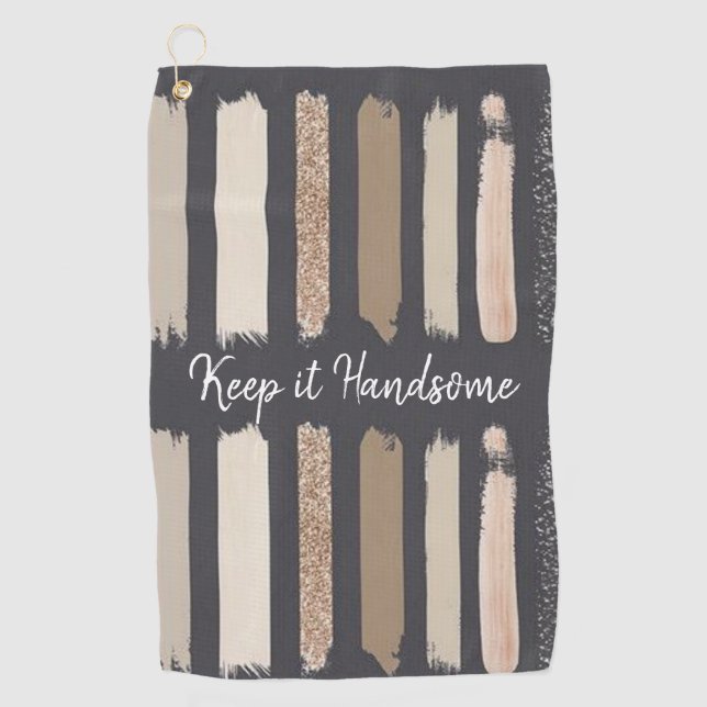 Serviette de golf Gardez-la belle (Devant)