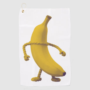 Serviette De Golf Gardez-le Tide – Typographie drôle de banane Minim