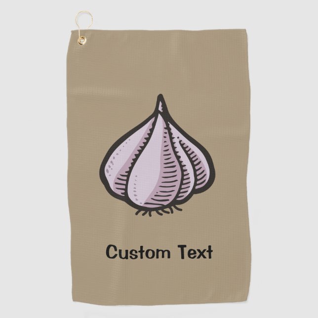 Serviette de golf Garlic Bulb (Devant)