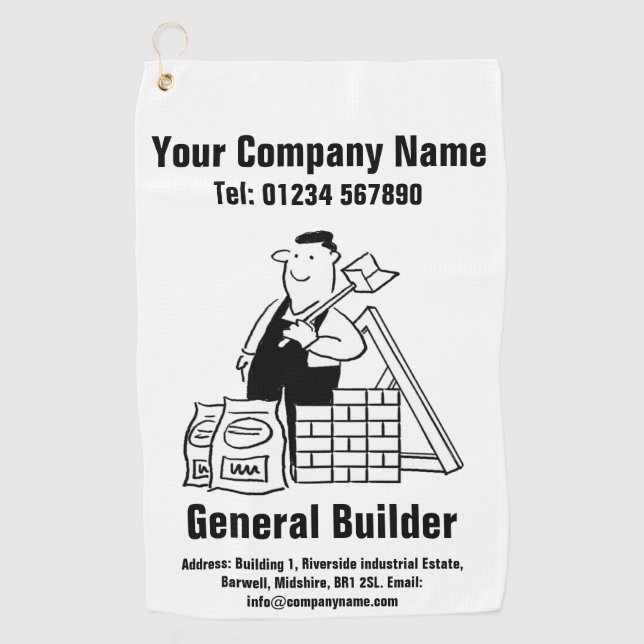Serviette De Golf General Builder Promotion Golf Towel (Devant)