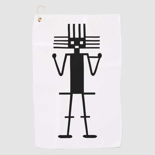 Serviette De Golf géogliphe géant atacama symbole ancien nazca peru  (Devant)