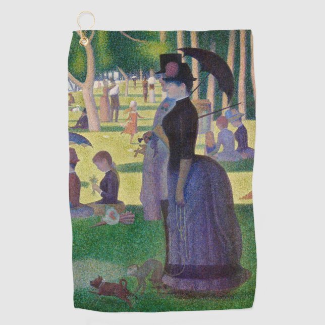 Serviette De Golf Georges Seurat - Un dimanche sur La Grande Jatte (Devant)