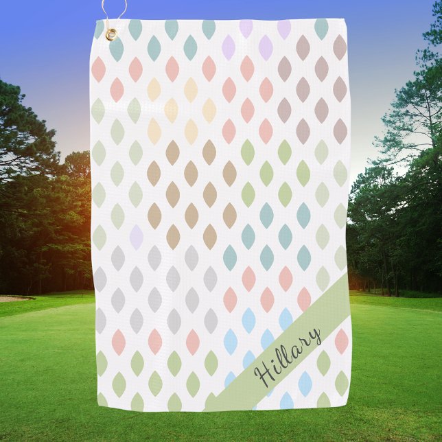 Serviette De Golf Girly Golfer Pro moderne (Créateur téléchargé)