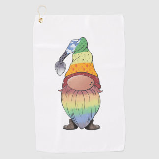 Serviette De Golf gnome arc-en-ciel