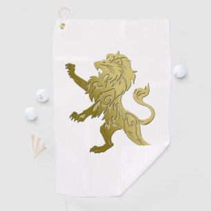 Serviette De Golf Golden Royal Lion