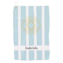 Golden Stylish Stripes Soft Blue Dainty Eye grec