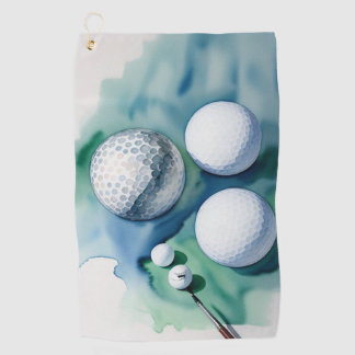 Serviette De Golf Golf Ball Splash