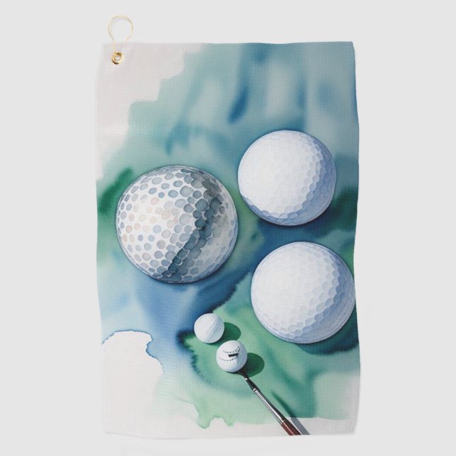 Serviette De Golf Golf Ball Splash (Devant)