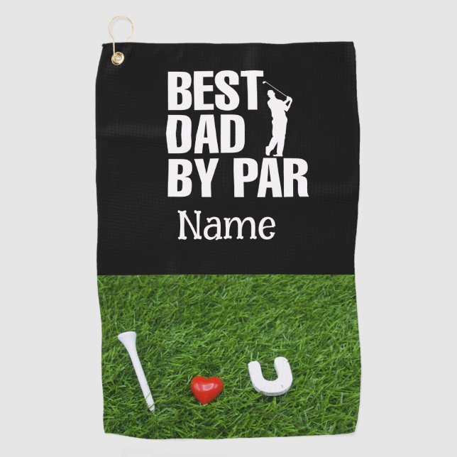 Serviette De Golf Golf Best Dad by Par Golf Towel (Devant)