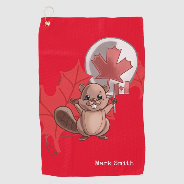 Serviette De Golf Golf Canada (Devant)