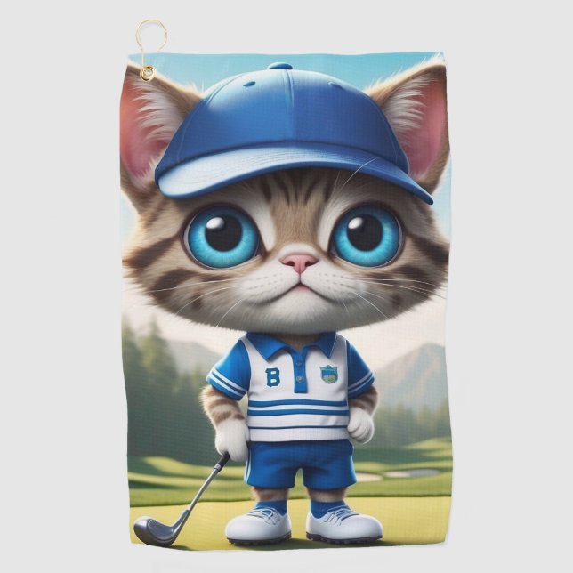 Serviette De Golf Golf Cat (Devant)