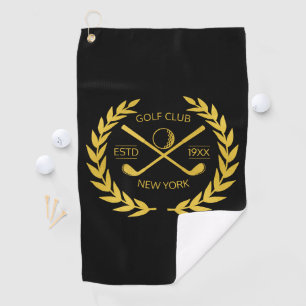 Serviette De Golf Golf Club Gold personnalisé Élégant minimaliste mo
