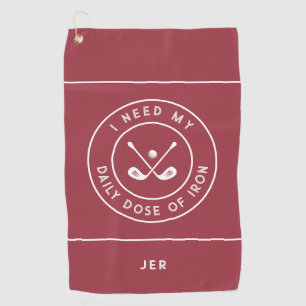 Serviette De Golf Golf drôle Équipement de golf Fer de golf Sportif