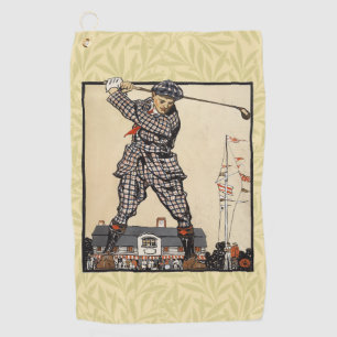 Serviette De Golf Golf Golfer Vintage Golf antique