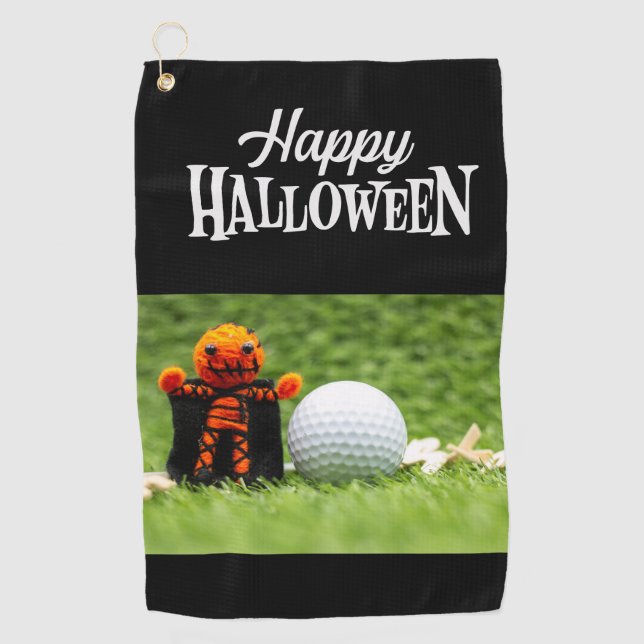 Serviette De Golf Golf Halloween Éffrayant Effraction pour golfeur   (Devant)